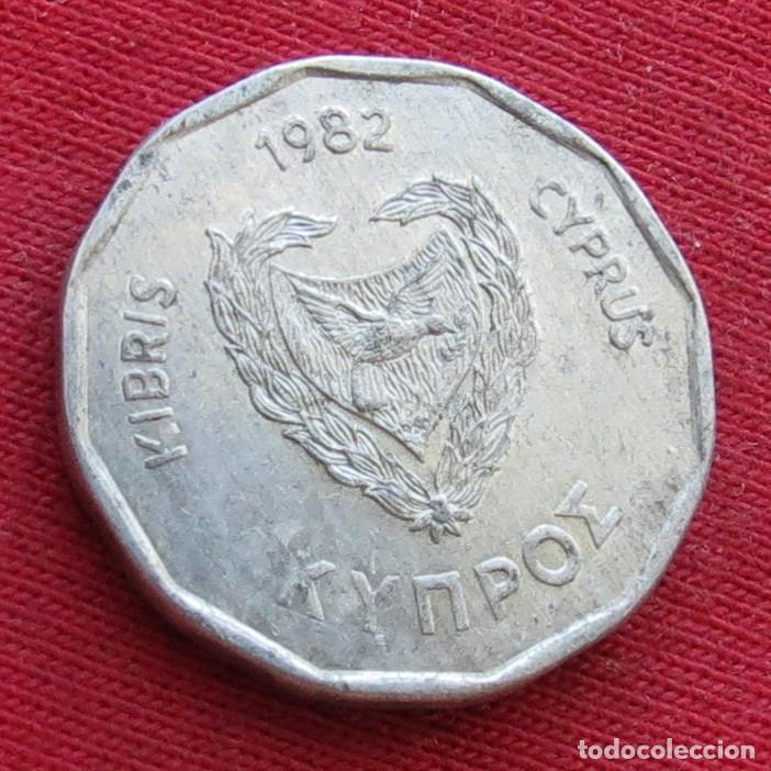 Monedas antiguas de Europa: Chipre 5 mils 1982 cyprus - Foto 2
