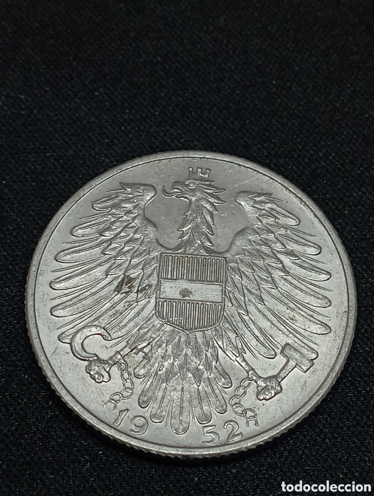 Monedas antiguas de Europa: Dos monedas 5 Schilling 1952 - Austria - Foto 4