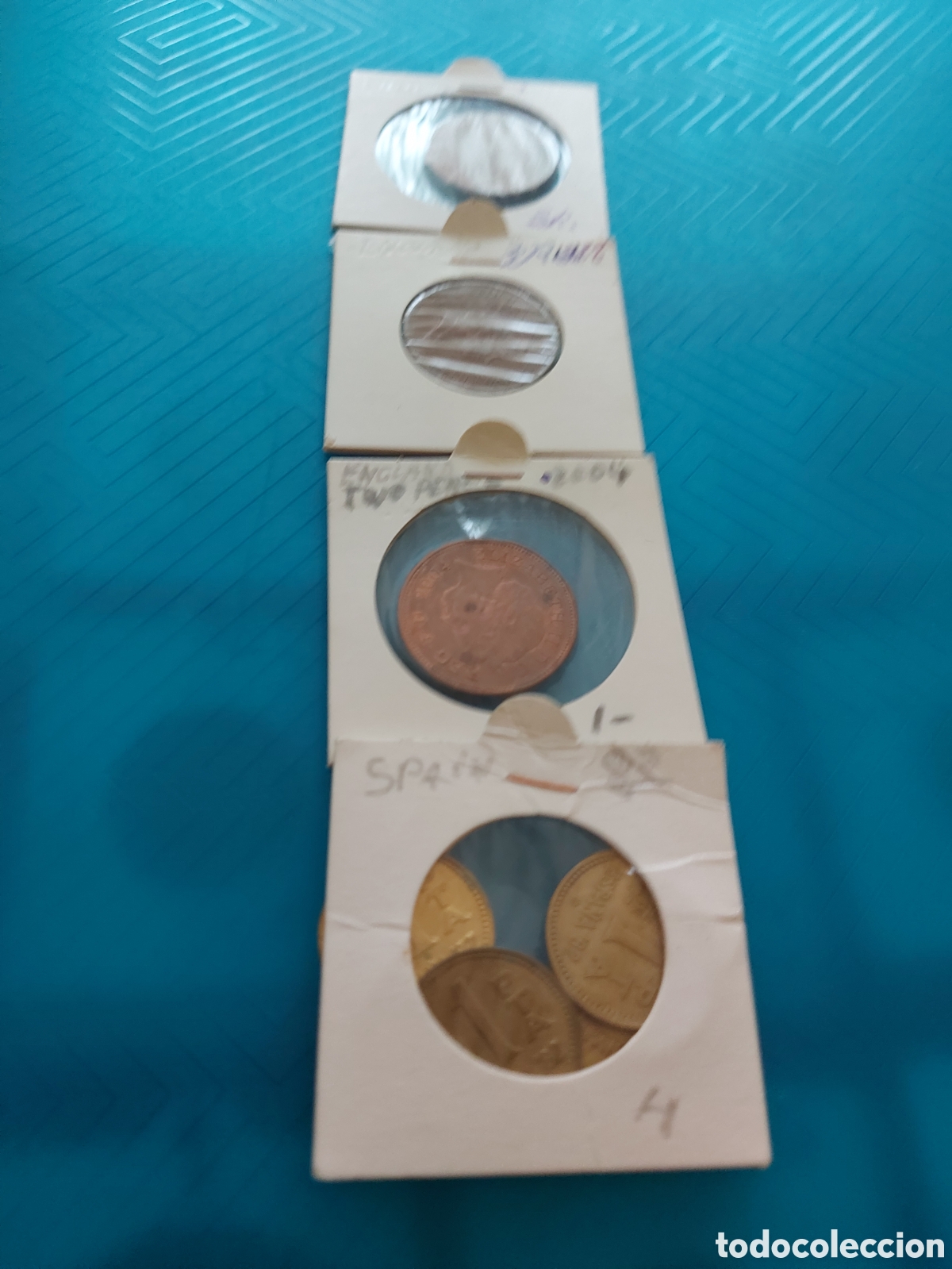 Monedas antiguas de Europa: 3deEnglandy4 Spain - Foto 1