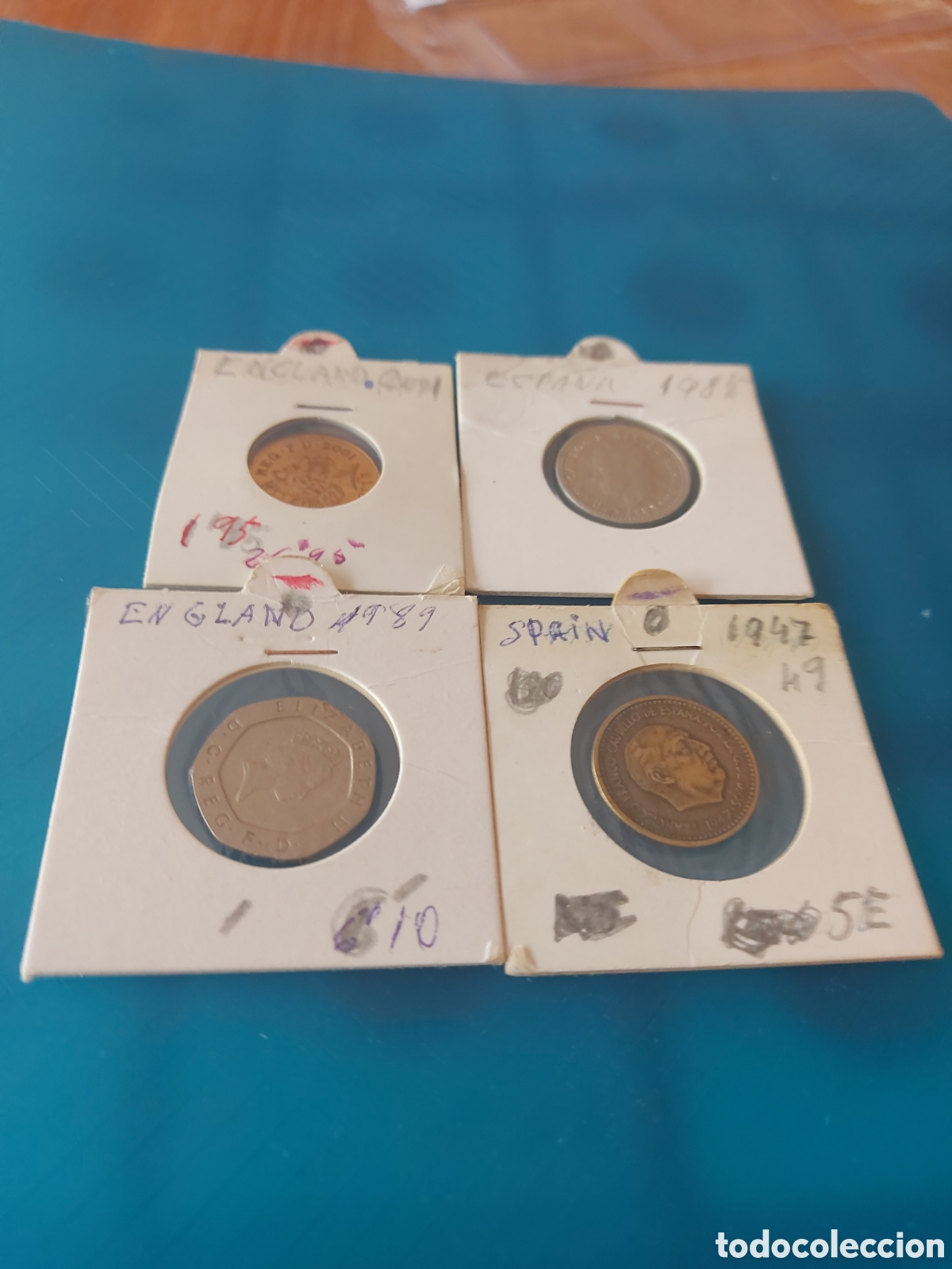 Monedas antiguas de Europa: 2Spa&ntilde;ay2 England - Foto 1