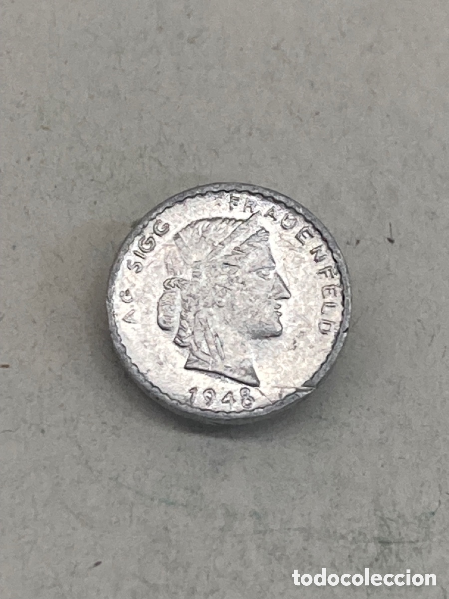 Monedas antiguas de Europa: Moneda 5 c&eacute;ntimos 1948 J19 - Foto 1