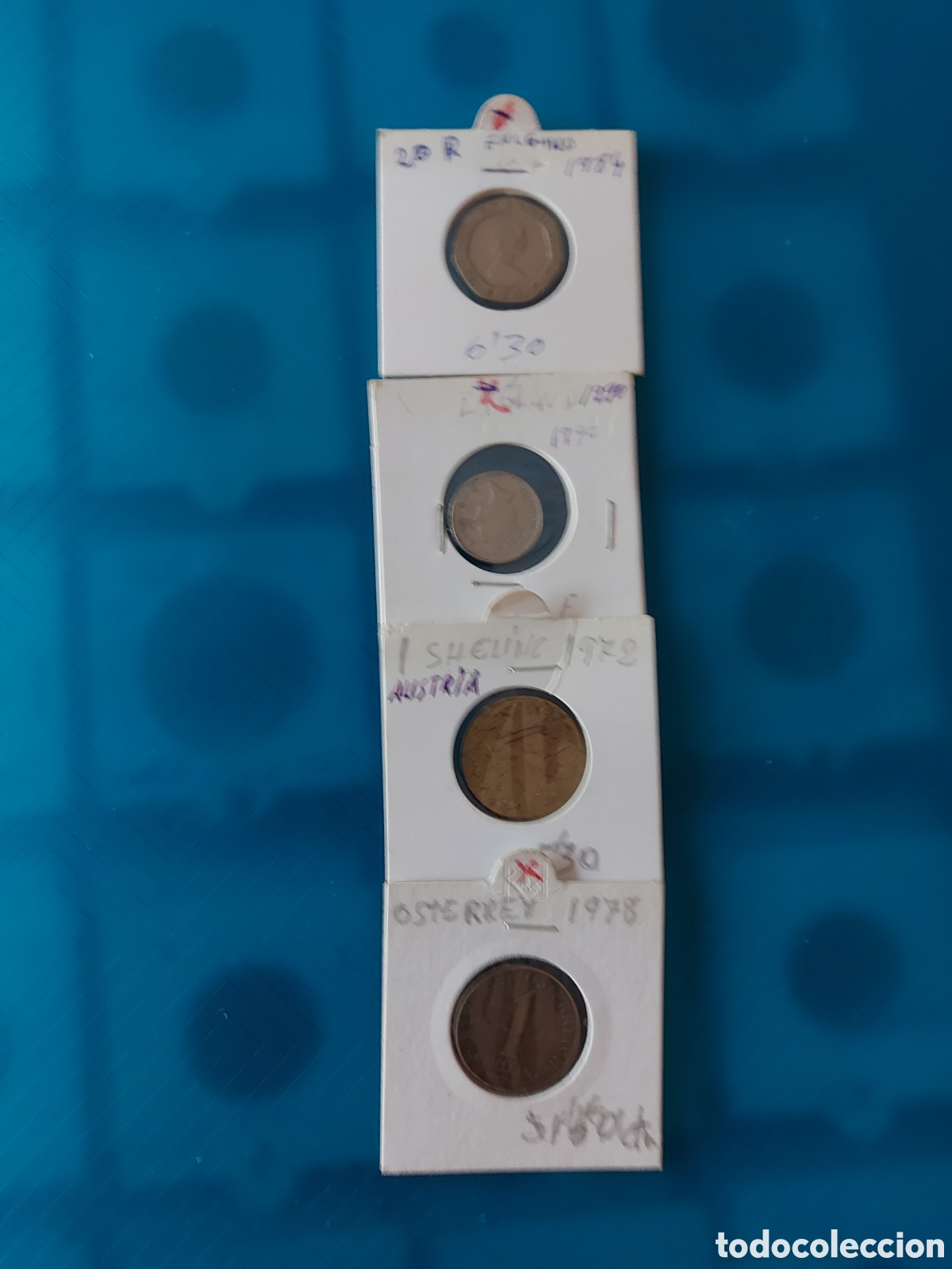 Monedas antiguas de Europa: 2 deEngland y2 Austria - Foto 1