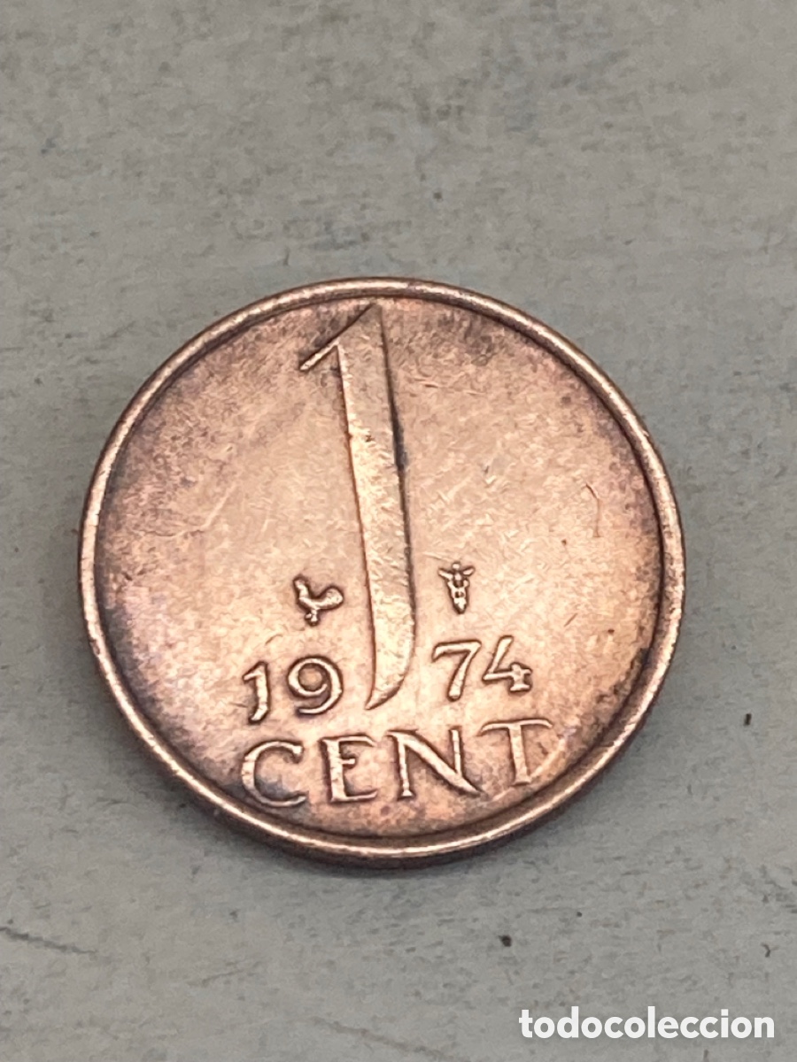 Monedas antiguas de Europa: Moneda de 1 c&eacute;ntimo 1974 Holanda X12 - Foto 1