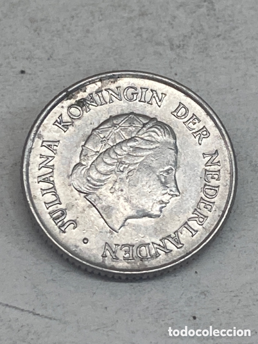 Monedas antiguas de Europa: Moneda 25Cent 1973 Holanda X12 - Foto 2