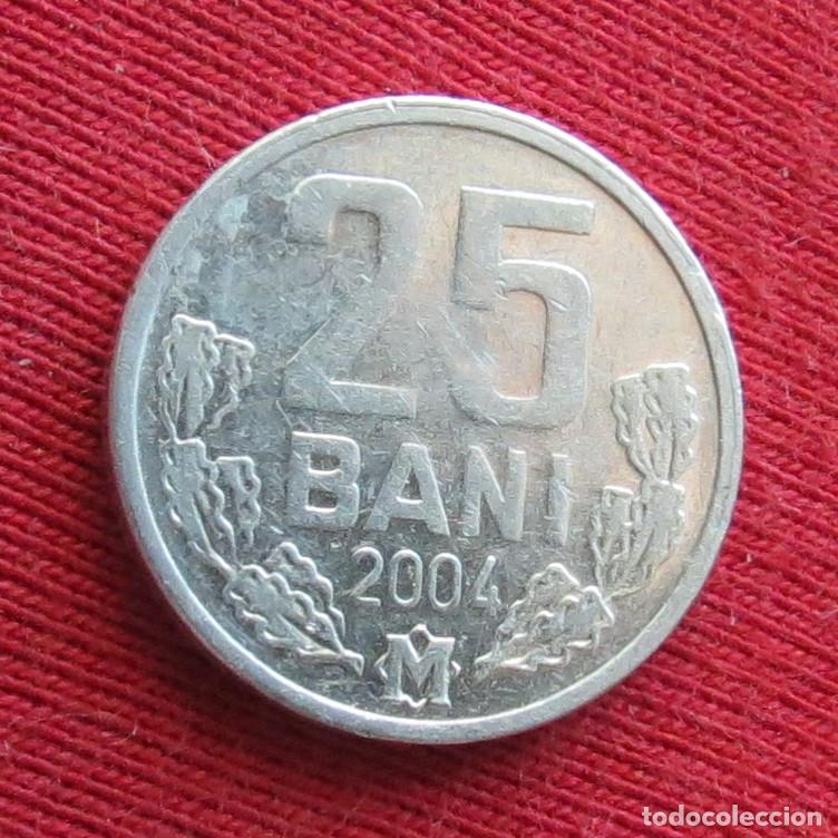 Moedas antigas da Europa: Moldavia Moldova 25 bani 2004 KM# 3 Lt 270