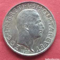 Monedas antiguas de Europa: ALBANIA 1 FRANG AR 1937 PLATA