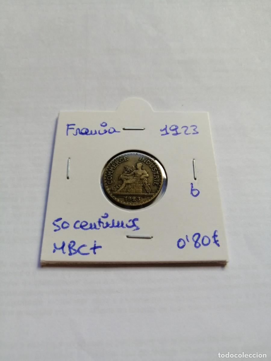 Monedas antiguas de Europa: Francia 50 Centimos 1923 - Foto 1