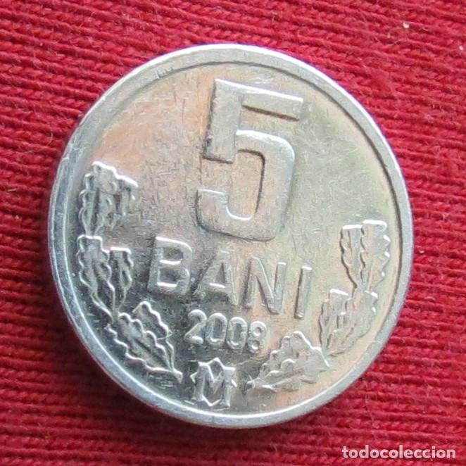 Moedas antigas da Europa: Moldavia Moldova 5 bani 2008 KM# 2 Lt 41