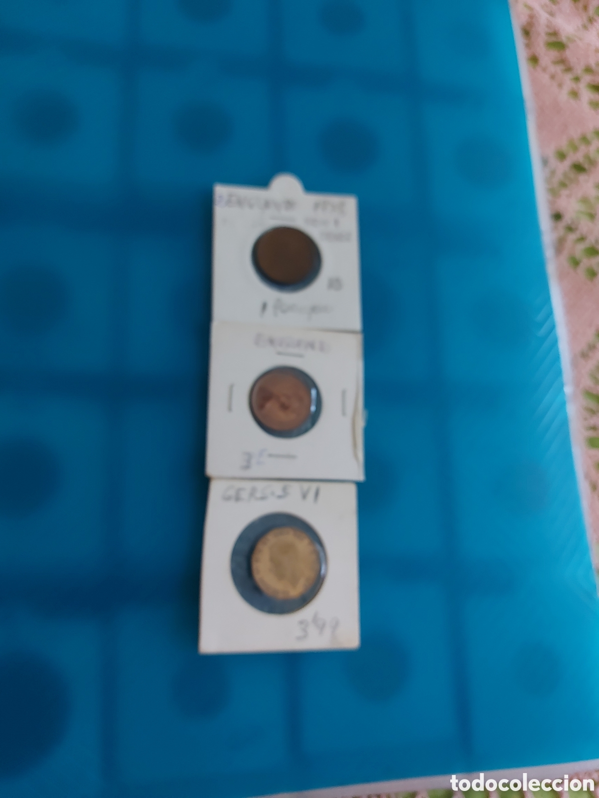 Monedas antiguas de Europa: 3antiguas de England - Foto 1