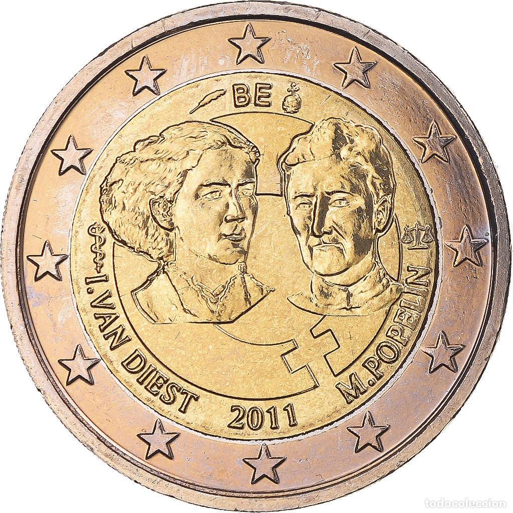 Old Coins of Europe: [#1022661] B&eacute;lgica, 2 Euro, International Women's Day, 100th Anniversary, 2011, Brussels