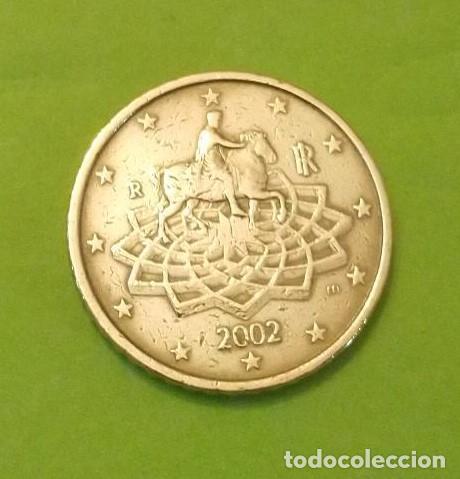 Monedas antiguas de Europa: moneda 50 c&eacute;ntimos Italia 2002 - Foto 1