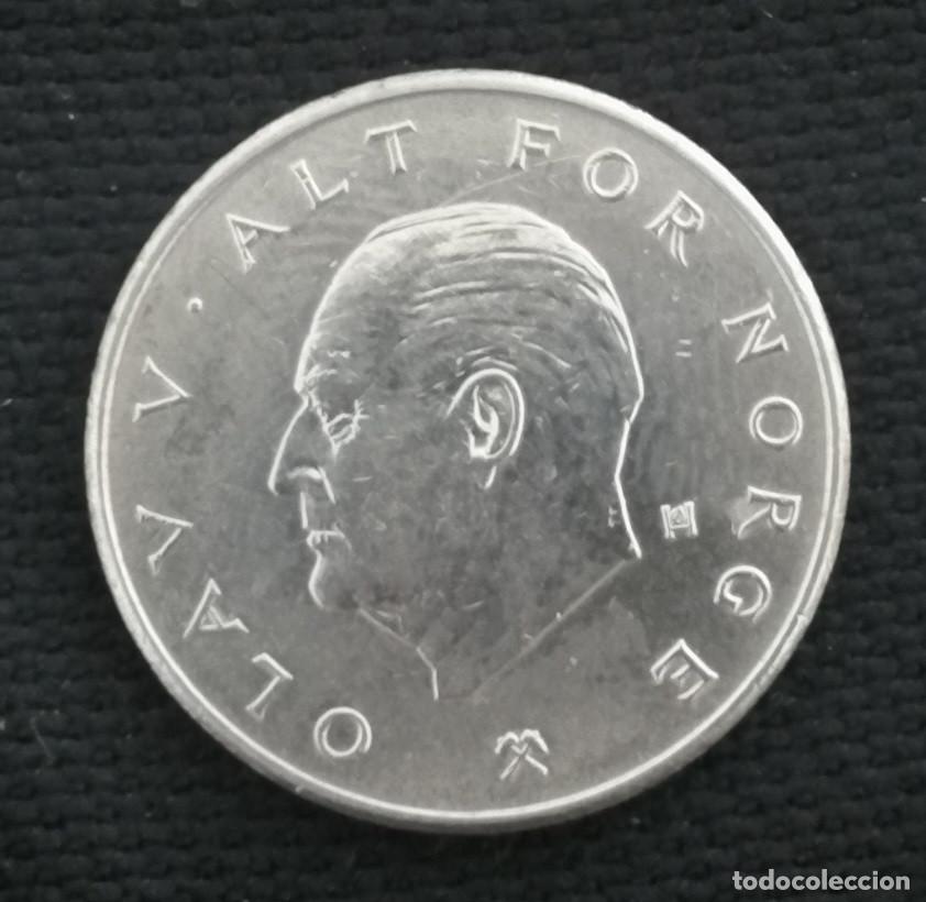 Monedas antiguas de Europa: Moneda Noruega 1976 - Foto 2
