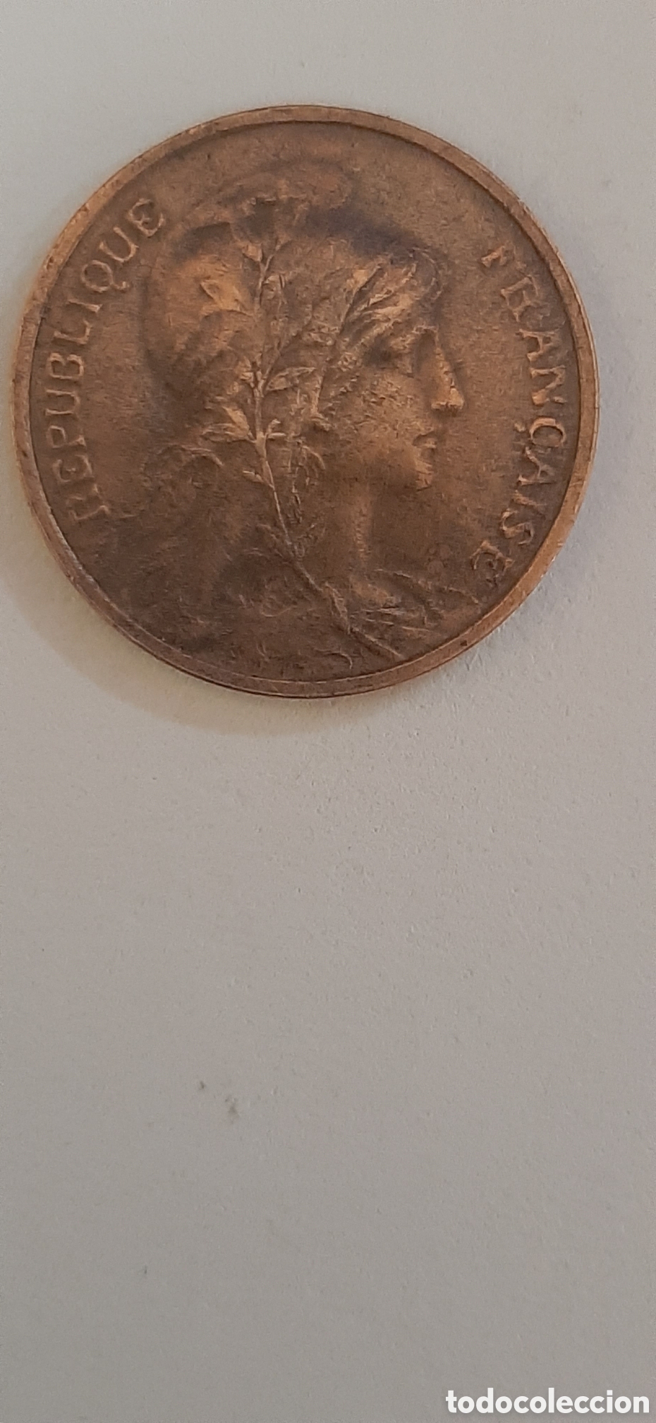 Monedas antiguas de Europa: FRANCIA 5 CENTIMOS 1916 BRONCE - Foto 1