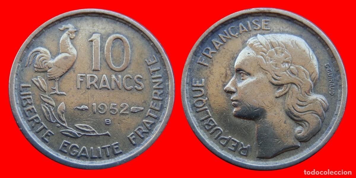 Monete antiche di Europa: 10 FRANCOS 1952B FRANCIA-91015