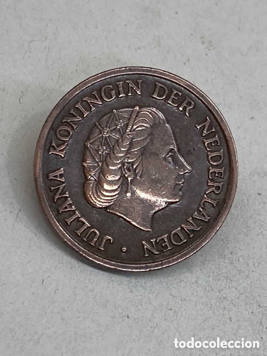Monedas antiguas de Europa: Moneda 5 Cent 1952 Holanda X21 - Foto 2