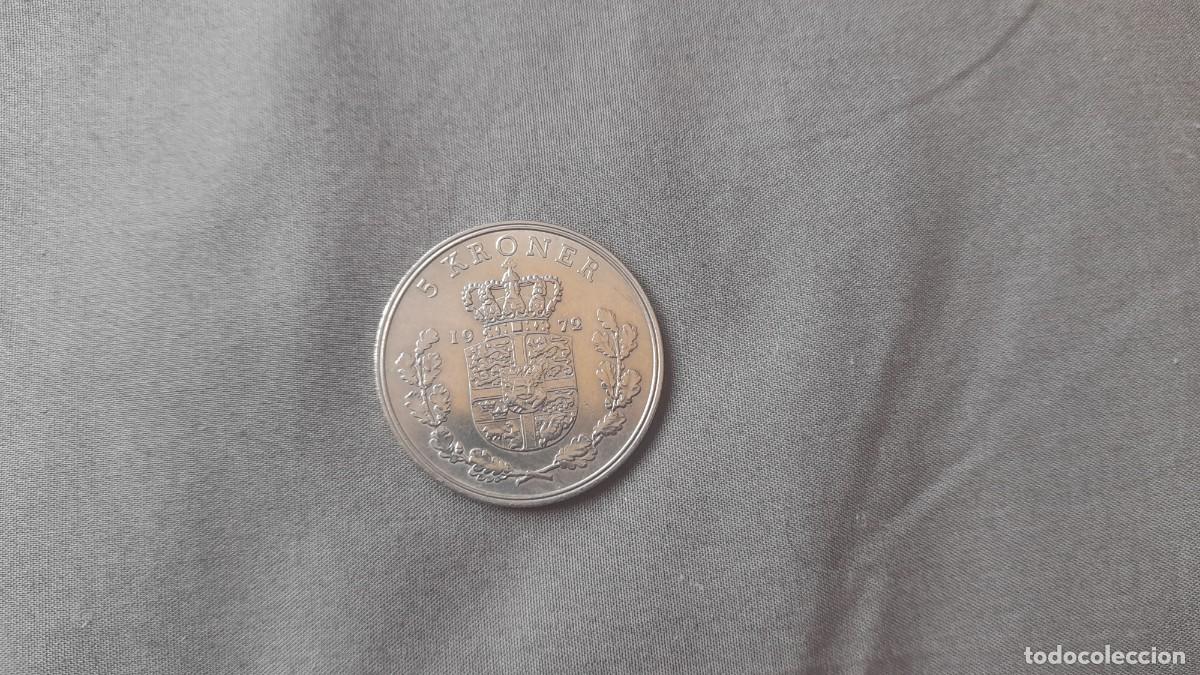 Monedas antiguas de Europa: 5 KRONER DINAMARCA 1972 - Foto 2