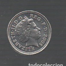 Monedas antiguas de Europa: FILA MOEDA REINO UNIDO (INGLATERRA) 2005 5 PENCE ELISABETH II CUPRO-NIQUEL NOVA