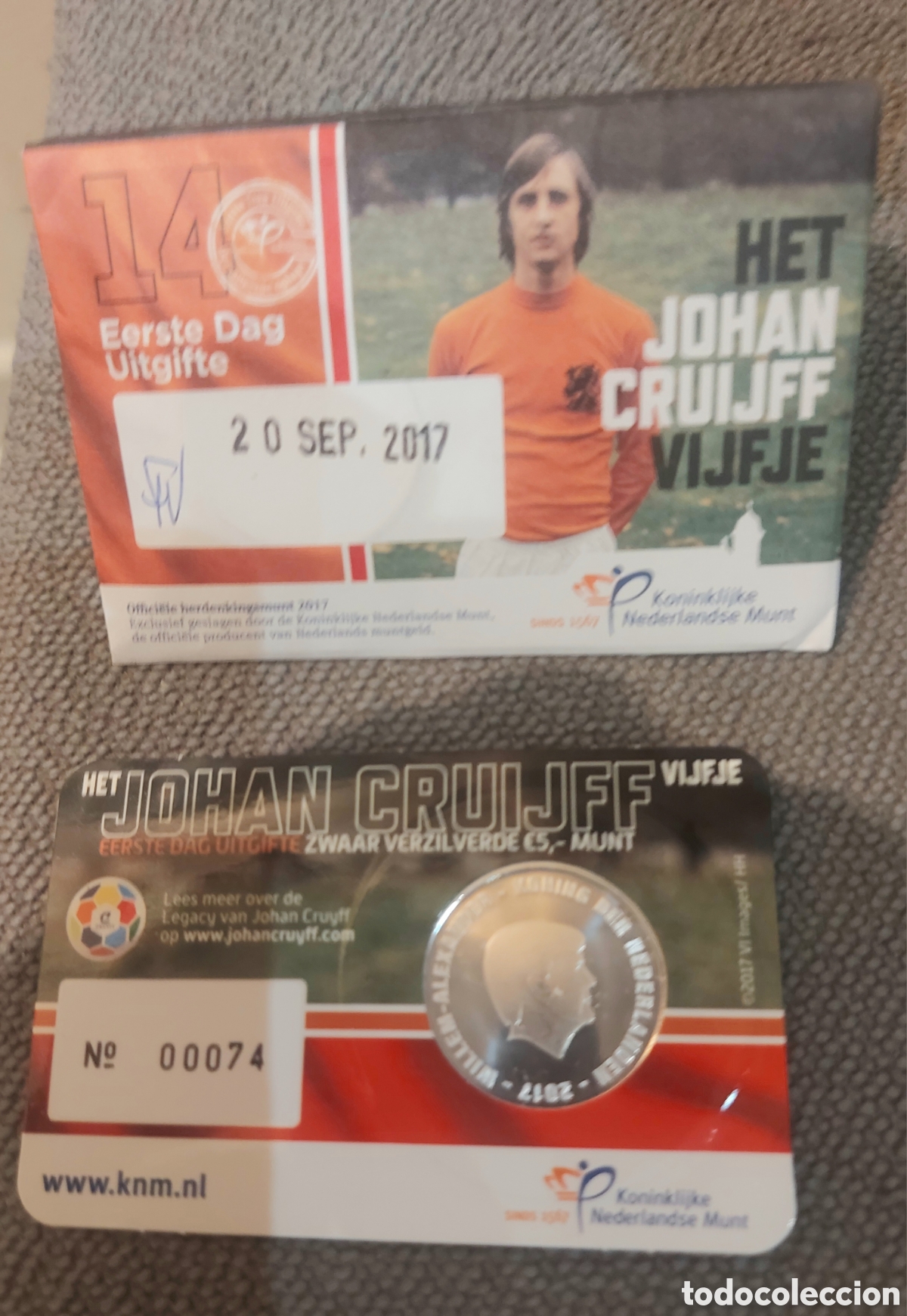 Monedas antiguas de Europa: Holanda Coincard 2017 Johan cruyff - Foto 3
