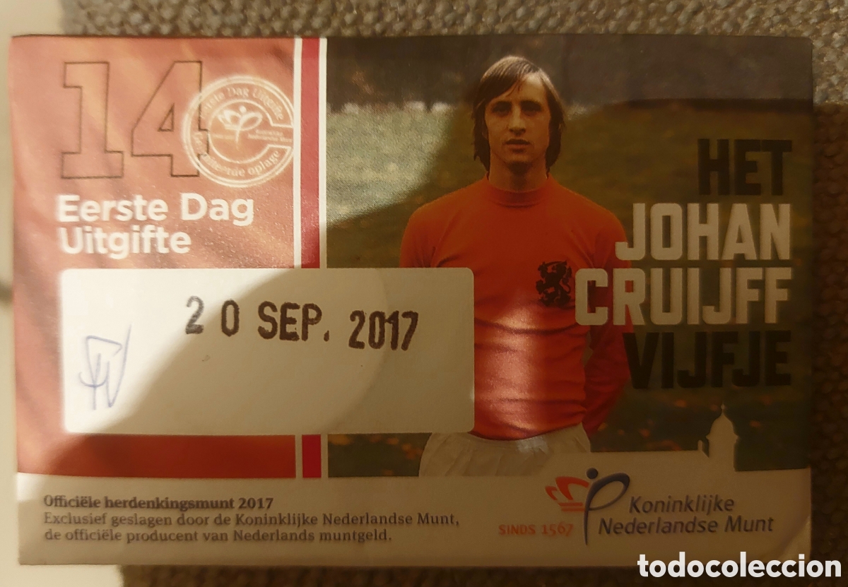 Monedas antiguas de Europa: Holanda Coincard 2017 Johan cruyff - Foto 1