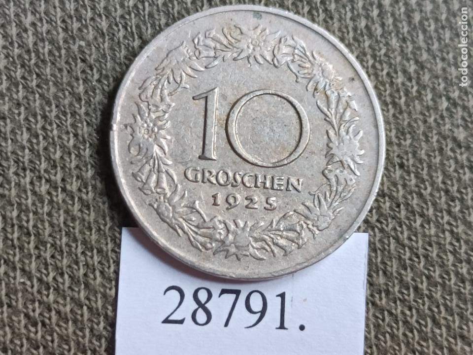 Monedas antiguas de Europa: Austria 10 groschen 1925 - Foto 2