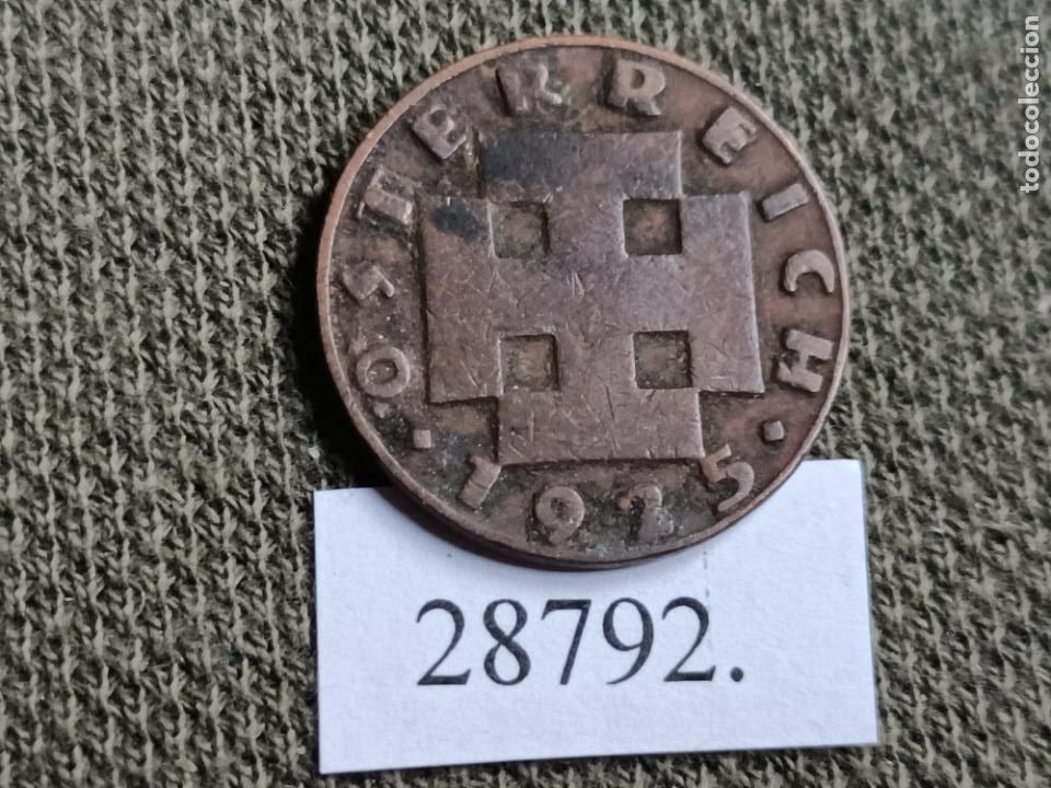 Monedas antiguas de Europa: Austria 2 groschen 1925 - Foto 2