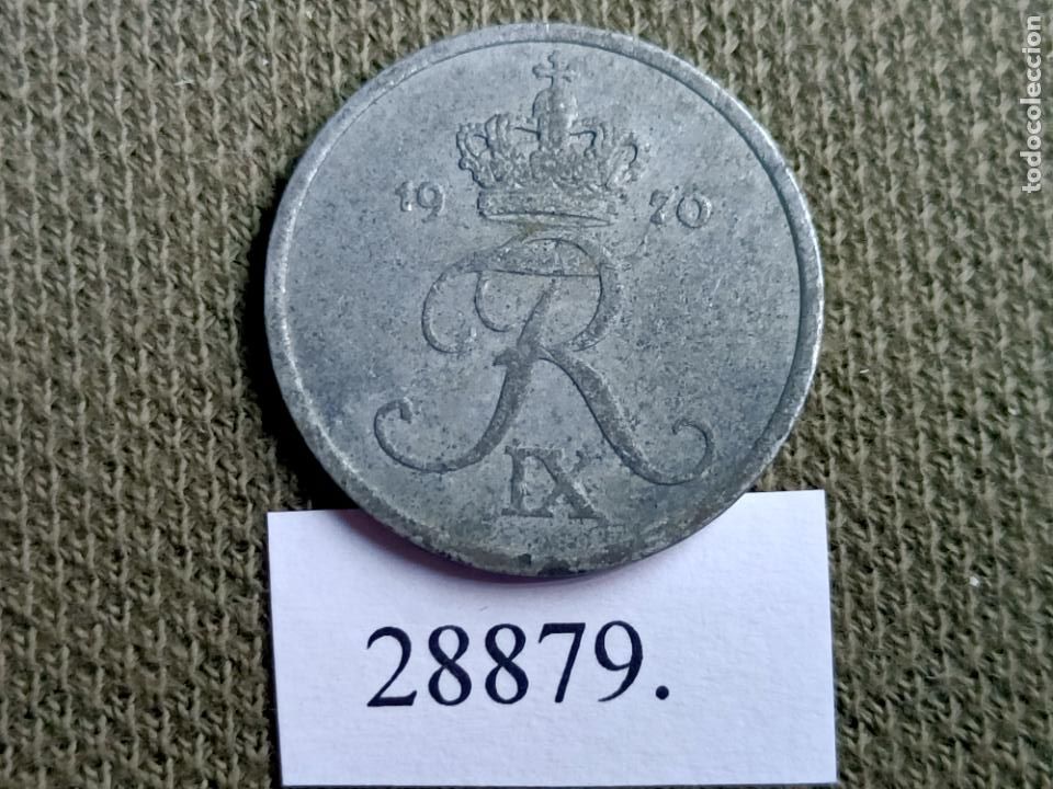 Monedas antiguas de Europa: Dinamarca 2 ore 1970 - Foto 1
