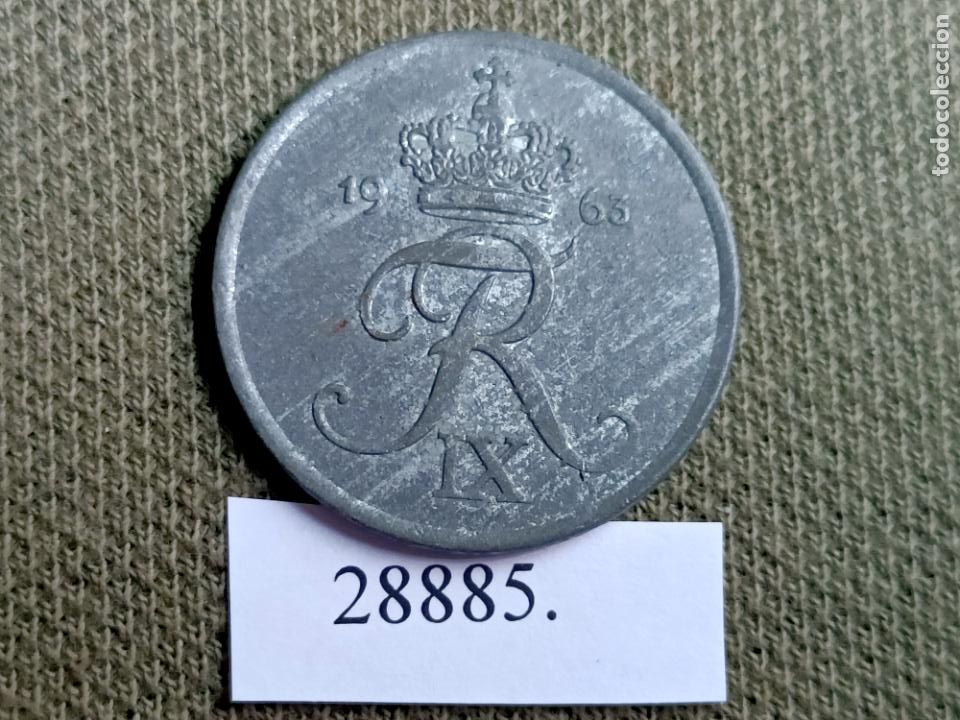 Monedas antiguas de Europa: Dinamarca 5 ore 1963 - Foto 1