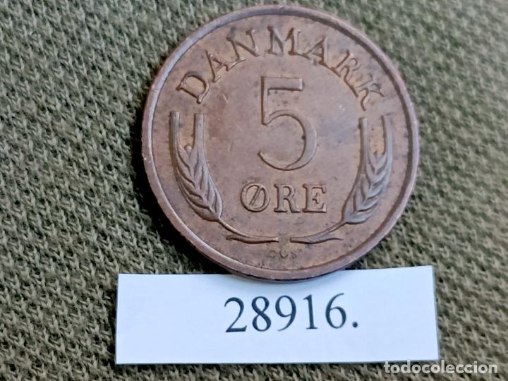 Monedas antiguas de Europa: Dinamarca 5 ore 1968 - Foto 2