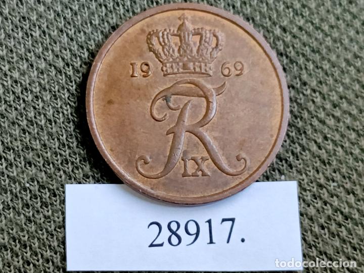 Monedas antiguas de Europa: Dinamarca 5 ore 1969 - Foto 2