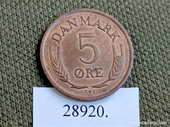 Monedas antiguas de Europa: Dinamarca 5 ore 1963 - Foto 2