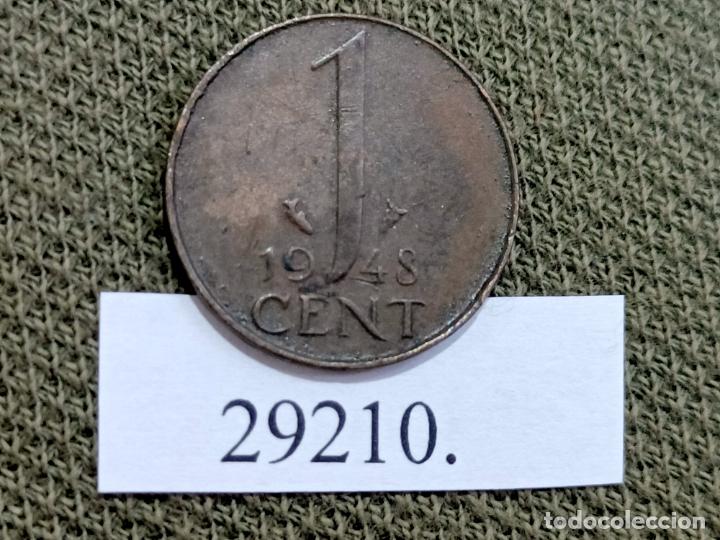 Monedas antiguas de Europa: Holanda 1 c&eacute;ntimo 1948 - Foto 2
