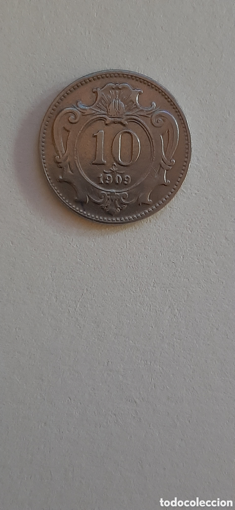 Monedas antiguas de Europa: AUSTRIA 10 HELLER 1909 - Foto 1