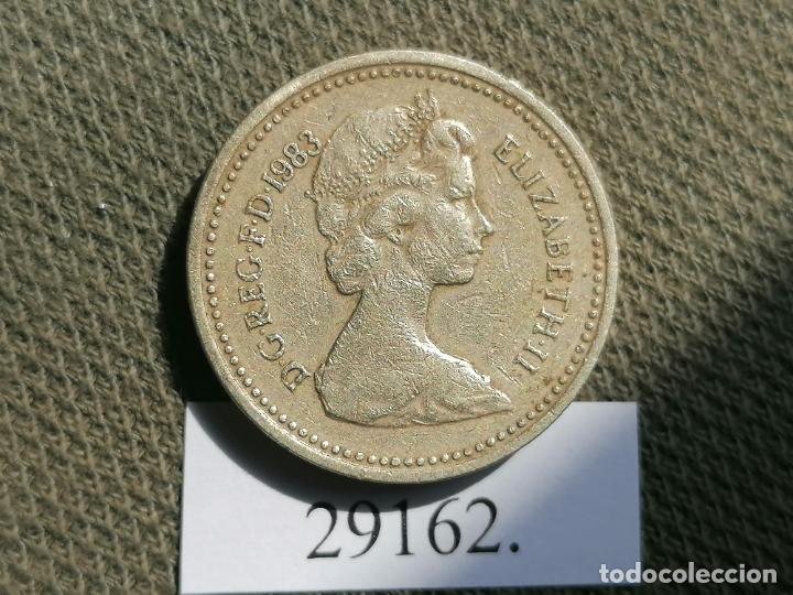 Monedas antiguas de Europa: UK , 1 Libra 1983 , Inglaterra - Foto 2
