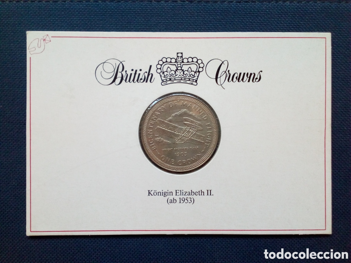 Monedas antiguas de Europa: Brithish crown 1983 Isla de Man - Foto 1