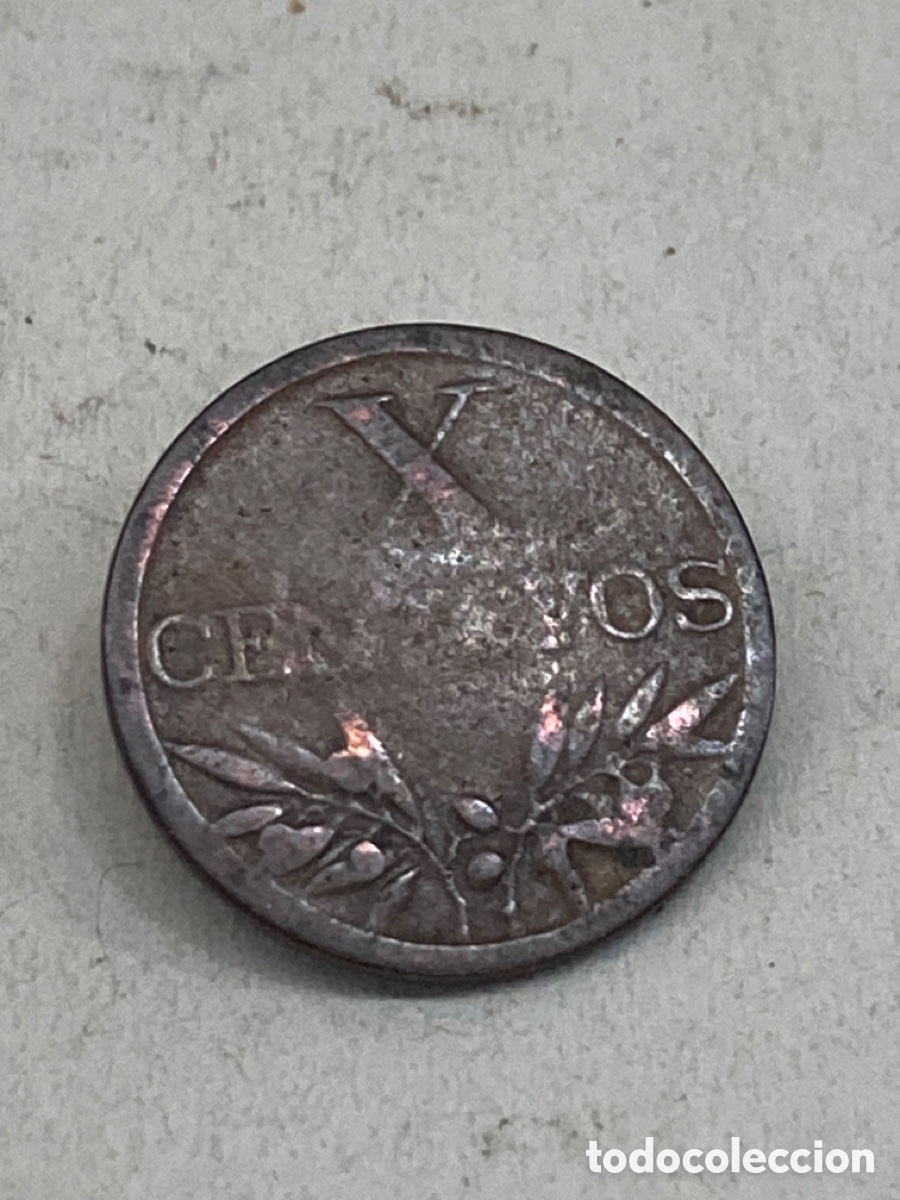 Monedas antiguas de Europa: Moneda X c&eacute;ntavos 1943 X25 - Foto 2