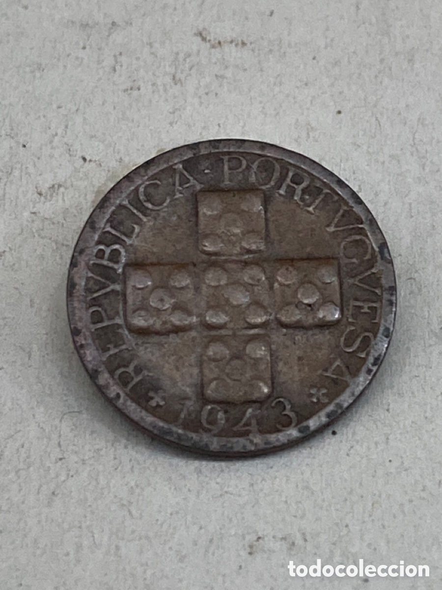 Monedas antiguas de Europa: Moneda X c&eacute;ntavos 1943 X25 - Foto 1