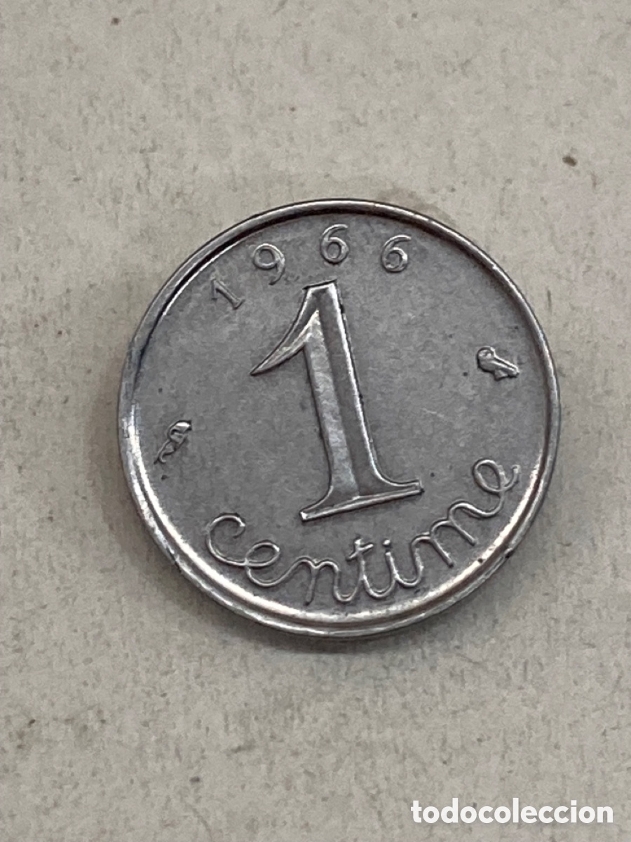 Monedas antiguas de Europa: Moneda 1 c&eacute;ntimo 1966 Francia V19 - Foto 1