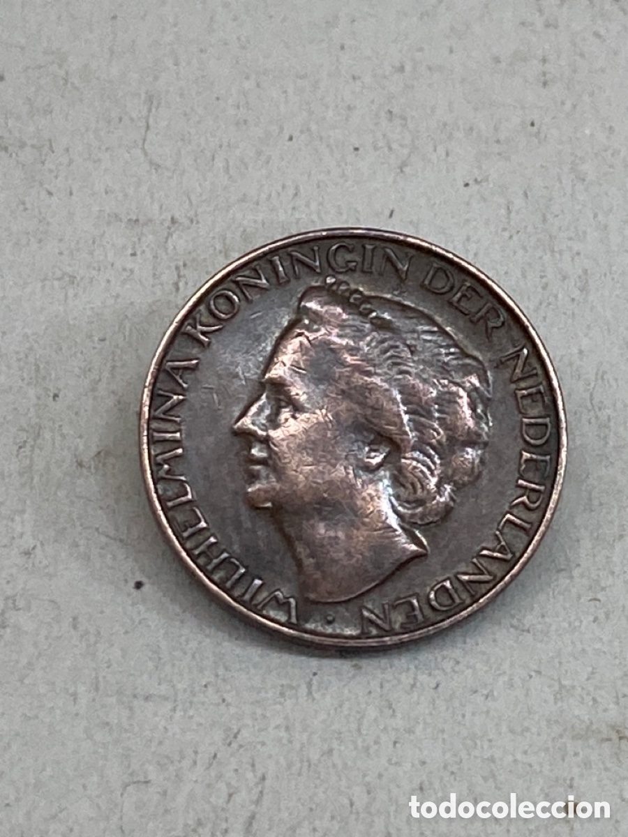 Monedas antiguas de Europa: Moneda 1 Cent 1948 Holanda V20 - Foto 2