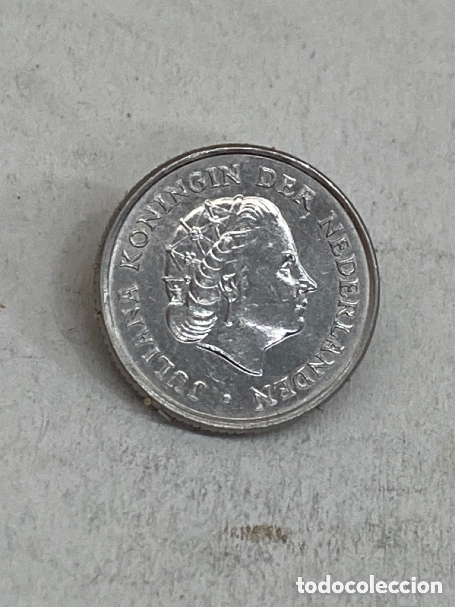 Monedas antiguas de Europa: Moneda 10 Cent 1968 Holanda V31 - Foto 2