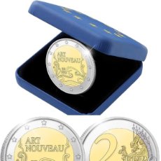 Monedas antiguas de Europa: BELGICA 2 EURO 2023 ARTE NUEVO ”ART NOUVEAU” PROOF