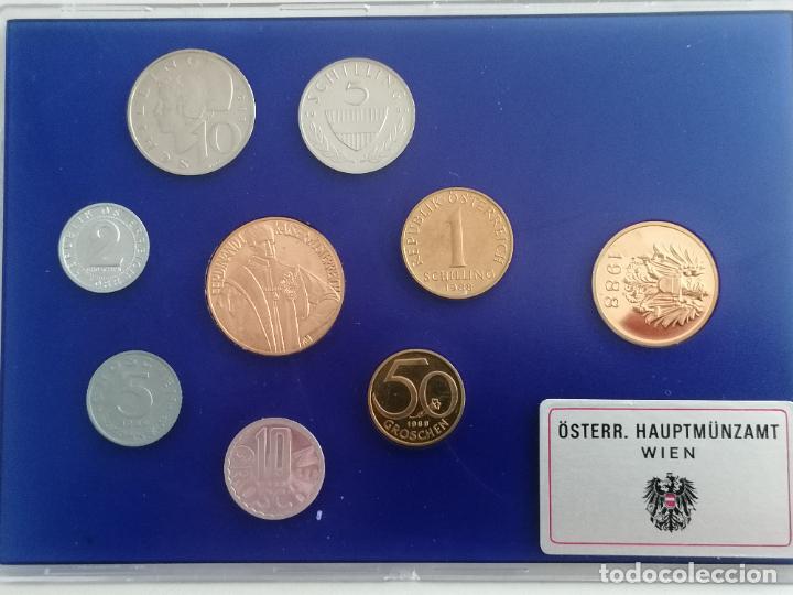 Monedas antiguas de Europa: JUEGO 9 MONEDAS AUSTRIA - Foto 2