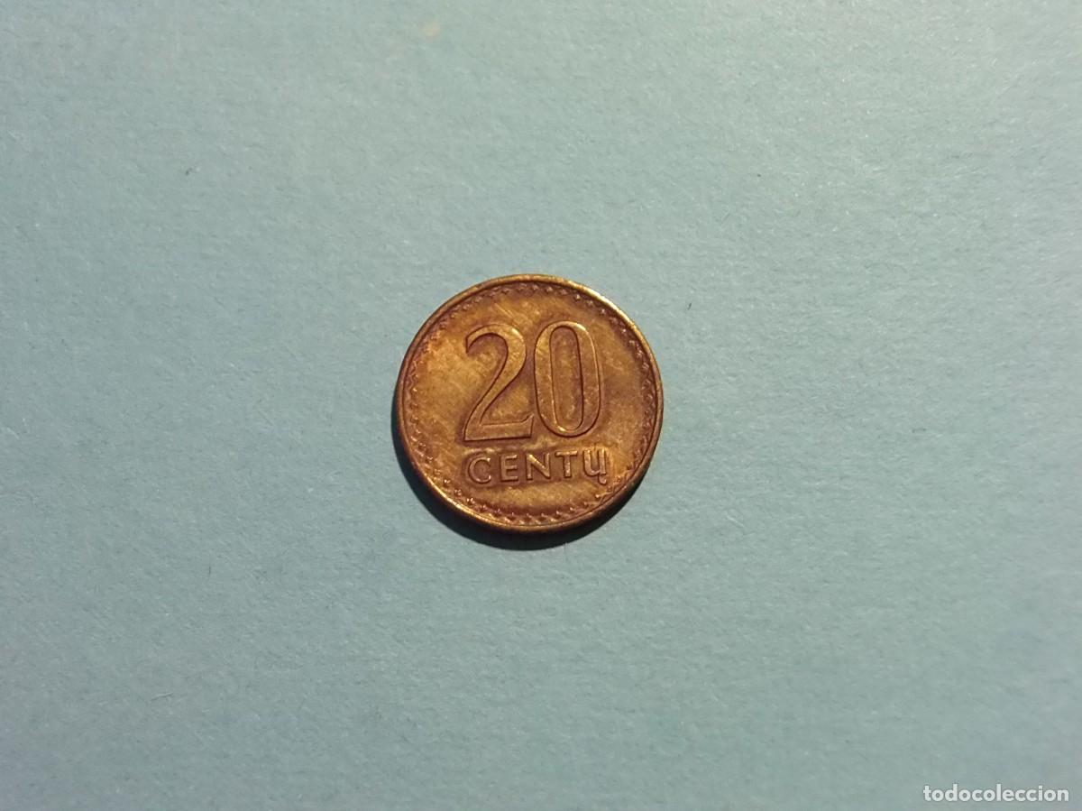 Monedas antiguas de Europa: LITUANIA 20 CENTU 1991. - Foto 2