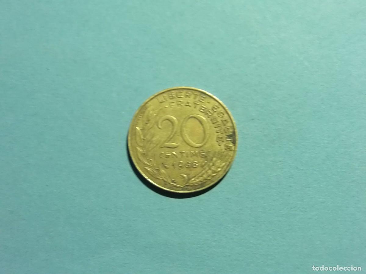 Monedas antiguas de Europa: FRANCIA 20 CENTIMOS 1968. - Foto 2
