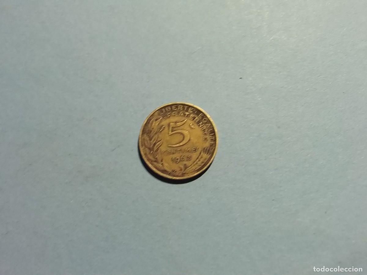Monedas antiguas de Europa: FRANCIA 5 CENTIMOS 1968. - Foto 2