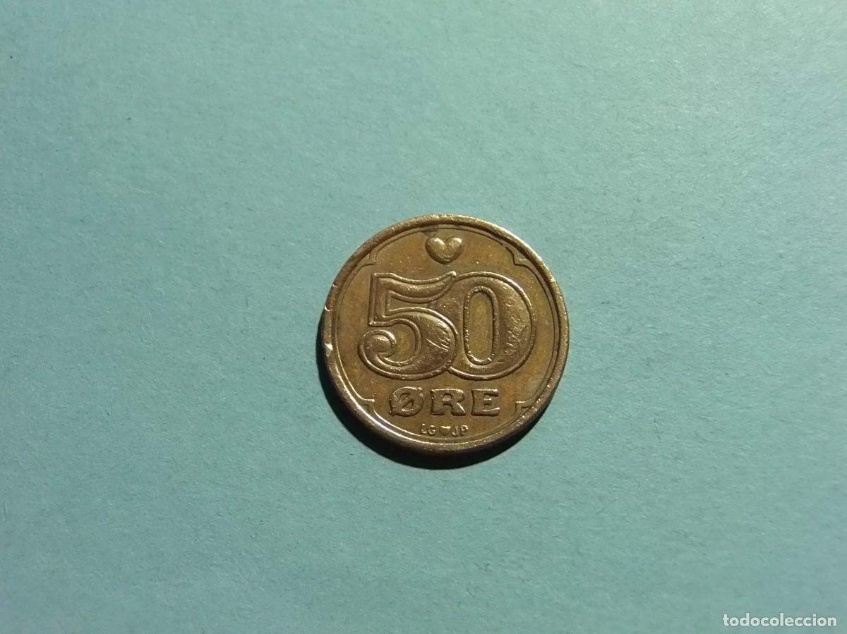 Monedas antiguas de Europa: DINAMARCA 50 ORE 1990. - Foto 2