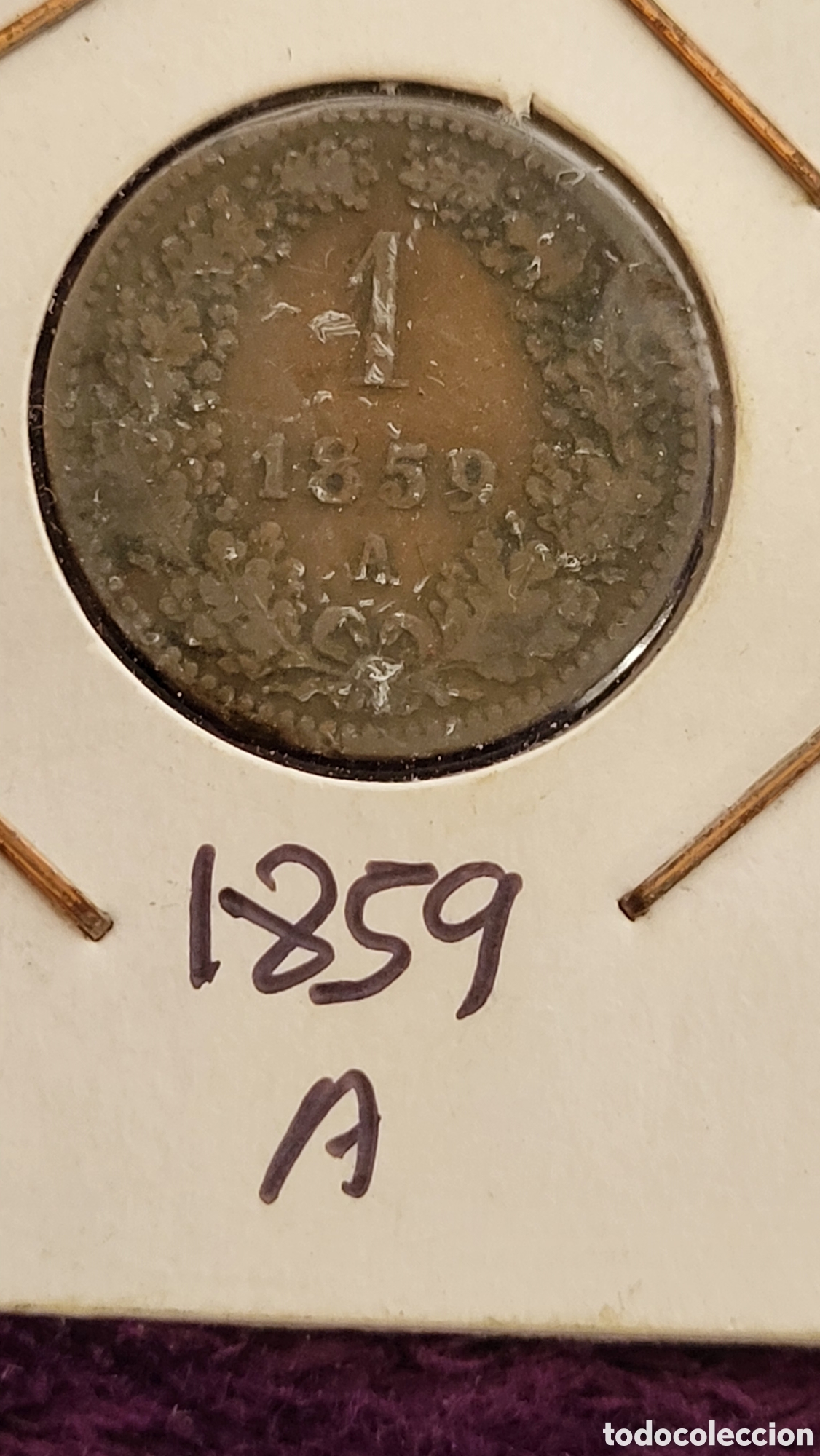 Monedas antiguas de Europa: Moneda Austria 1859 - Foto 1