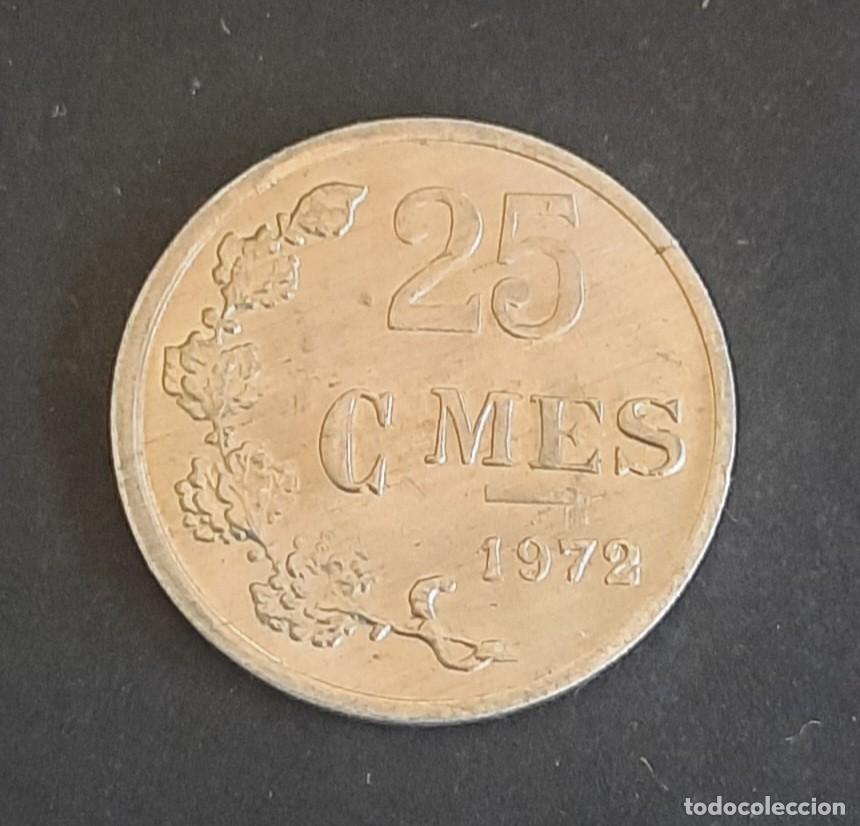 Monedas antiguas de Europa: Luxemburgo 25 Cent 1972 UNC - Foto 2