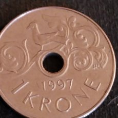 Monedas antiguas de Europa: AÑO 1997 UN KRONE NORUEGA