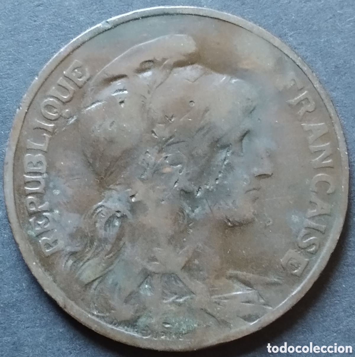 Monedas antiguas de Europa: MONEDA - FRANCIA 10 CENTIMOS 1908 - Foto 2
