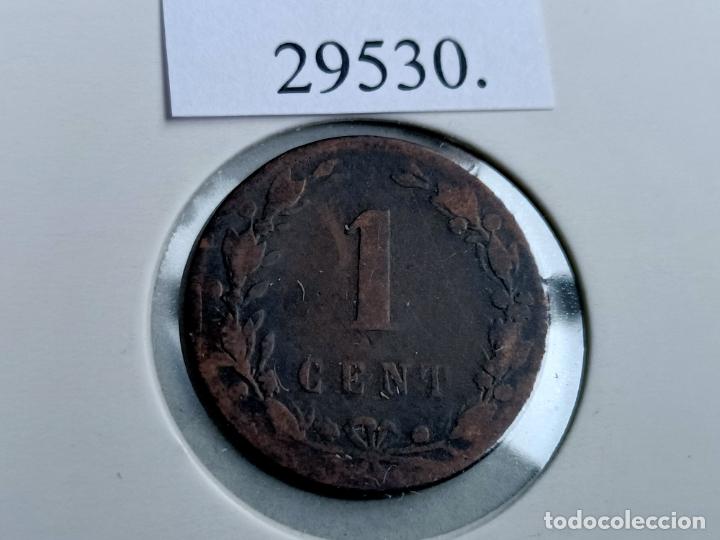 Monedas antiguas de Europa: Holanda 1 c&eacute;ntimo 1880 - Foto 2